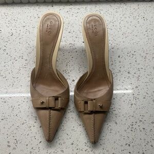 Gucci Women's Tan Leather Heels